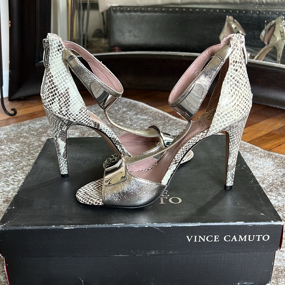 Vince Camuto T-Strap High Heel Sandals